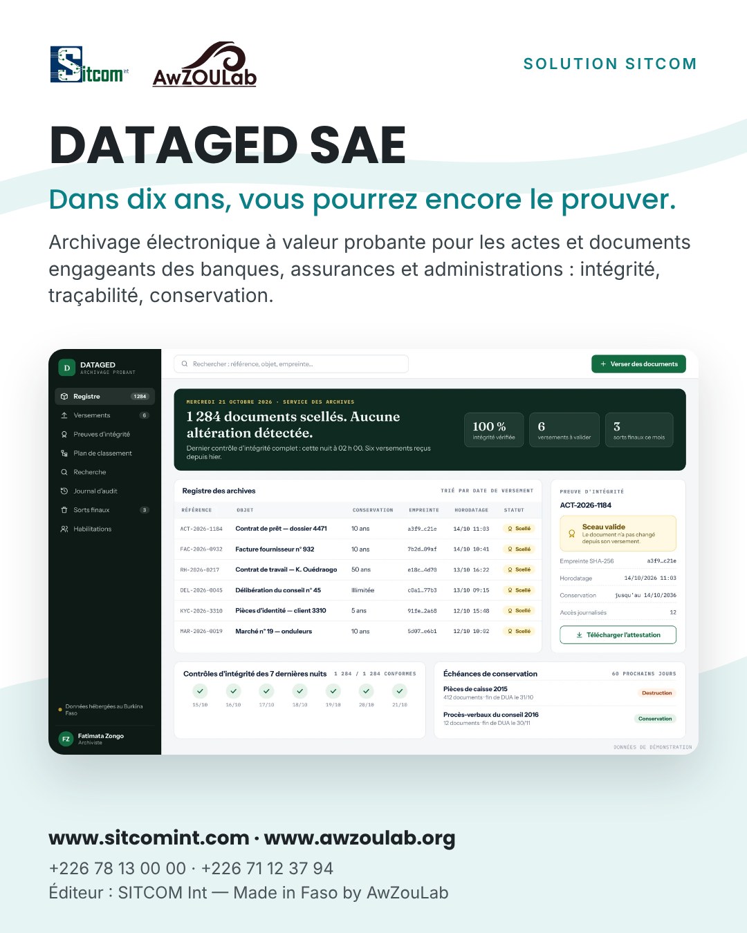 Affiche dataged