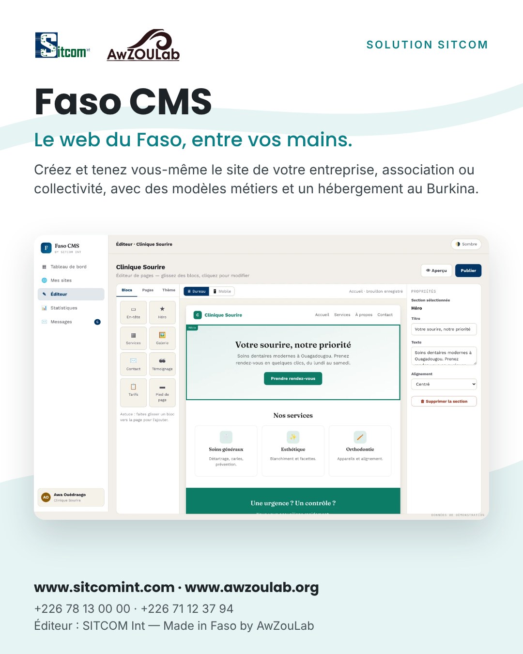 Affiche faso cms