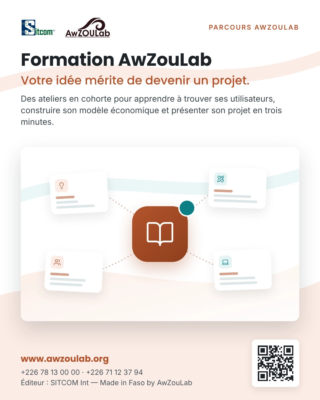 Affiche awzoulab formation